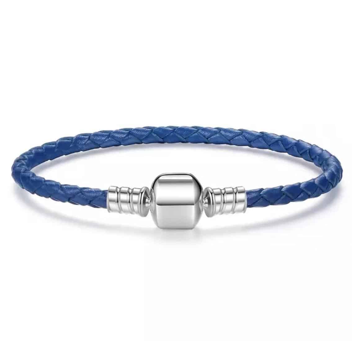 Bedel armband blauw | 925 Zilver